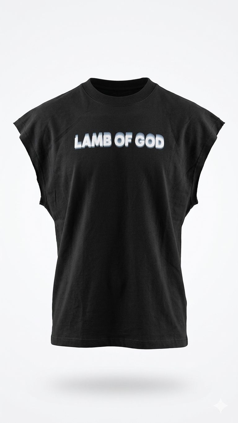 Camisilla Lamb of God HOPE — Negra sin mangas